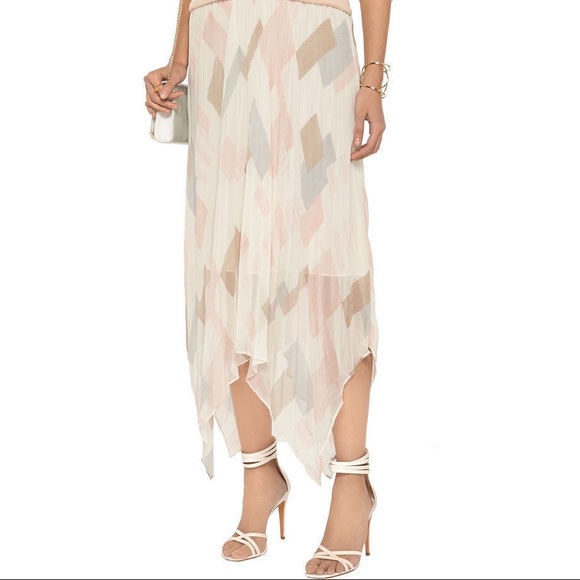 SOLD joie  "Jamilla" color block pleated midi - Picture 4 of 7